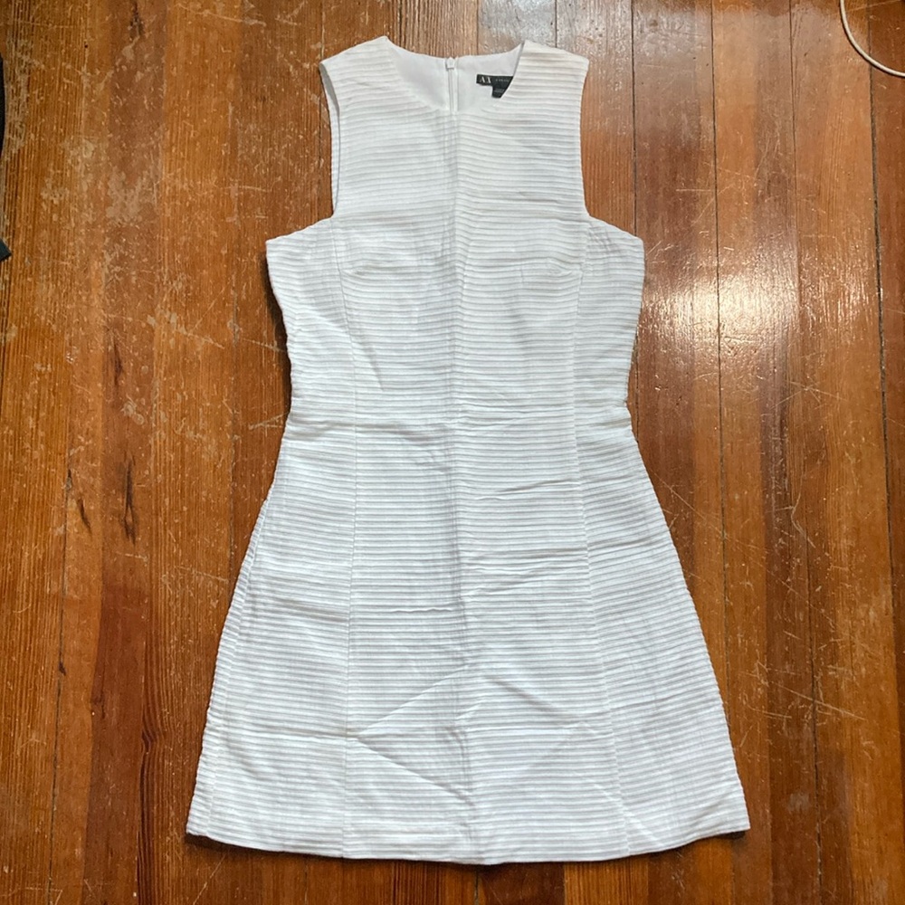 NWT Armani Exchange white dress, size 0